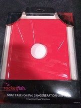 NEW Rocketfish RED Snap Case RF-LGLH2PT for Apple iPad 2 &amp; iPad (3rd Gen) - £6.72 GBP