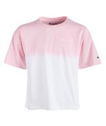 Champion Toddler Girls Dip Dyed Colorblocked Logo Print T-Shirt,White,3T - £14.12 GBP