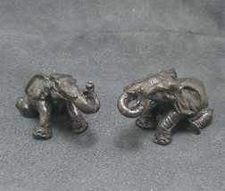 Magic Duo Elephant Thai Mini Amulet Rich Lucky Peaceful Happy Success Good Life - £23.01 GBP