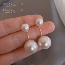 New Classic Artificial Pearl Pendant Earrings For Woman Korean Simple Jewelry Pa - £10.44 GBP