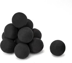 The 4-Inch, Black Skyflame Ceramic Fire Balls Are A Set Of Twelve Round ... - $81.96