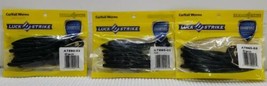 Luck E Strike 4&quot; CurlTail Worms 12 in each pack NEW IN PACKAGE Black - AT590-03 - £9.95 GBP