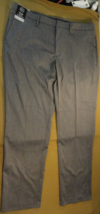 NEW JM HAGGER SUPER FLEX PREMIUM DRESS SLIM FIT PANTS MEN'S GRAY TAG 38X32 - $24.29