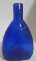 Cobalt Blue Glass Bottle Chattanooga Glass 75TH Year Us Bicentennial Bottle - £9.91 GBP