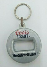 Vintage Coors Light Keychain Advertising The Silver Bullet Beer Bottle Opener - £17.72 GBP
