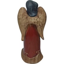 Christmas Ceramic Angel 7” Tall Seasonal Figurine Holding Joy Star Home Decor  - £21.43 GBP