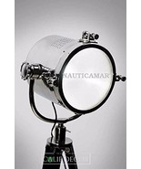 NAUTICALMART CHROME FINISH BLACK WOODEN TRIPOD FLOOR LAMP FOR LIVING ROOM - €168,25 EUR