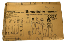 Simplicity Sewing Pattern 6357 1960s Sheath Dress Coat Vintage No Envelope Sz 12 - £11.79 GBP