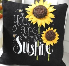 DIY Bucilla You are My Sunshine Sunflower Summer Felt Pillow Craft Kit 89219E - £29.71 GBP