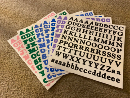 CREATIVE MEMORIES LARGE ABC/123 ALPHABET LETTERS; AWESOME COLORS VARIOUS... - $32.52