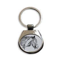 Shire horse  - NEW collection of keyrings with images of purebred cats, ... - $11.49