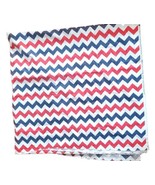 2012 Riley Blake Design Red Blue Chevron Fabric Remnant Patriotic 60&quot;W x... - £11.15 GBP