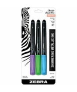 Zebra Pen Brush Pen Single Ended Assorted Metallic 3Pk - $6.95