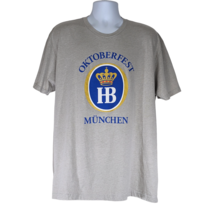 Men&#39;s Oktoberfest HB Munchen Gray T Shirt Size XXL Hofbrauhaus Next Level - £14.04 GBP