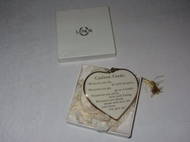 Lenox China Vtg Heart Ornament 2001 Carlson Companies Credo Commemorative - £14.19 GBP