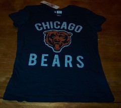 Vintage Style Women&#39;s Teen Chicago Bears Nfl Football T-Shirt Small New w/ Tag - £15.82 GBP