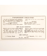 1967 Leo Kaplan Antique Paperweights Advertisement New Rochelle New York... - $28.11 CAD