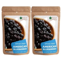 Organic &amp; Natural American Blueberries Exotic Dry Fruit King Whole Dried 2x200g - £25.64 GBP