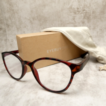 Eyebuydirect Matte Leopard Brown Cat Eye Eyeglasses FRAMES Palette C1 49... - $400.06 MXN