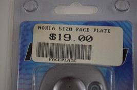 Nokia 5120 5100 Cell Phone Face Plate Silver Gun Metal Vintage Accessory - £11.40 GBP