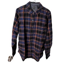 pRana Golden Canyon Plaid  Flannel Shirt Shacket Cotton Rich Sapphire Size S NWT - £20.52 GBP