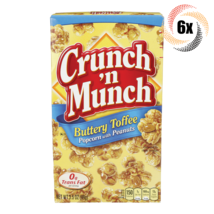 6x Boxes Crunch &#39;N Munch Buttery Toffee Popcorn With Peanuts 3.5oz Fast ... - £19.80 GBP