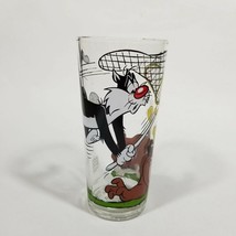 Sylvester Looney Toons Glass Tweety Bird Spike Vintage Tumbler Pepsi Warner Bros - £8.65 GBP
