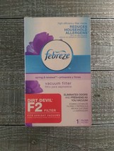 Febreze &quot;Spring &amp; Renewal&quot; Scented Vacuum Filter For Size F2 Dirt Devil ... - $15.79