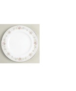 Noritake Iceland Thornton Salad Plate 8.25&quot; Pink Floral Silver Trim #3160 - £8.99 GBP