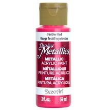 DecoArt, Festive Red, Dazzling Metallics Acrylic Paint, 2 oz - $6.35