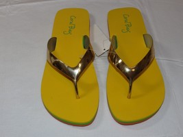 Coral Bay womens flip flops sandals yellow gold Breeze Womens 8M 8 **SPOT** *^^^ - £10.11 GBP