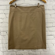 Loft Pencil Skirt Womens Sz 8 Brown Beige Business Casual  - £12.39 GBP