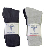 Men&#39;s Diabetic Crew Socks Care &amp; Comfort  Sz 10-13 Assorted Colors (12) ... - £21.76 GBP