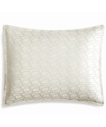 Sferra Chessia Natural King Sham Cotton Sateen Jacquard Italy New - $61.67 CAD