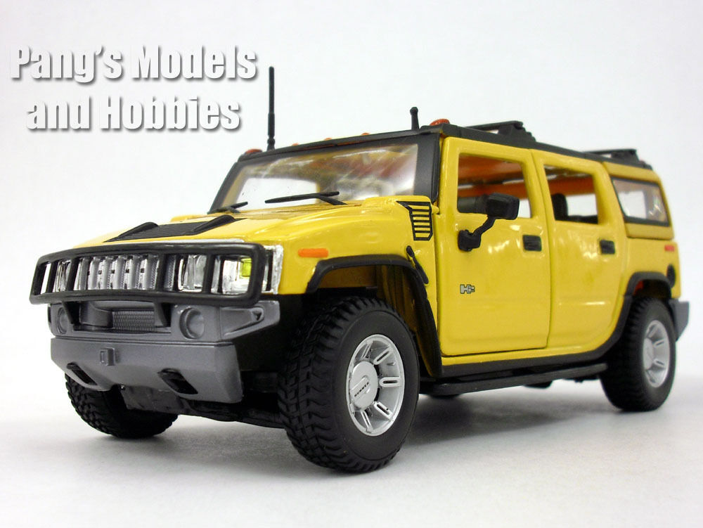 Primary image for Hummer H2 2003 Diecast Metal 1/27 Model by Maisto - YELLOW