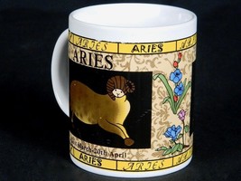 Vintage Zodiac Mug Aries the Ram Multi Color Coffee Tea Mug - £15.78 GBP