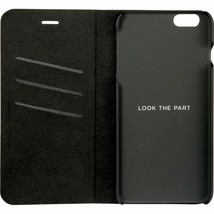 New Platinum I Phone 6+ 6S Plus Removable Black Flip Case Folio Card Wallet Cool - £7.53 GBP