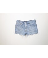 Vintage Y2K Levis 501xx Womens 30 Faded Button Fly Cut Off Denim Jean Sh... - $44.50