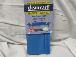 Clean Shopping Cart Handle Guard Reusable Cover Sanitary Washable Wipe Blue - $15.00