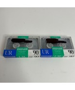 Lot of 2 Vintage Maxell UR 90 Normal Bias Blank Audio Cassette Tapes Jap... - $14.13