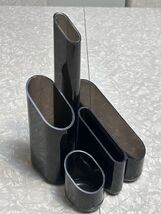 Vintage 1980 Eldon Office Products Pen Pencil Holder Desk Caddy Smoky Black - $9.99