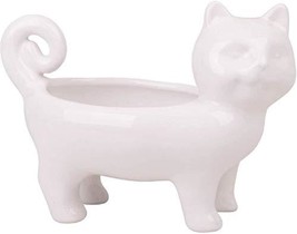 Apropos Kitty Cat 91832 Ceramic 3D Sculpted Footed Tidbit Bowl 7 oz White 7.16 X - £17.93 GBP