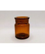 1875-1920 P.D. &amp; Co Parke Davis Amber Apothecary Jar Bottle Vintage Oint... - $18.00