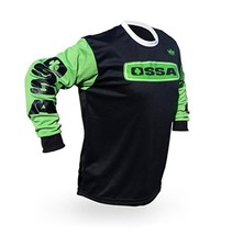 OSSA black-green motocross trial MTB downhill jersey long sleeve - £28.35 GBP