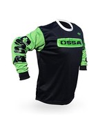 OSSA black-green motocross trial MTB downhill jersey long sleeve - $36.00