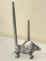New rustic floor Puppy Toilet Roll holder in distressed iron - SALE image 2