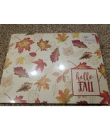 Fall Autumn Leaves Thanksgiving 12&quot;x16&quot; Cork Hardboard Placemats Gather ... - £26.90 GBP