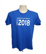 American University Class of 2018 Adult Medium Blue TShirt - $376.33 MXN