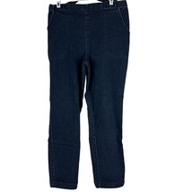 Croft &amp; Barrow Women&#39;s Elastic Waist Pull-on Jeans Size L Blue - £14.55 GBP