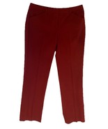 The Limited Burgundy Flat Front Trouser Pants Flare Leg Size 4L - €20,34 EUR